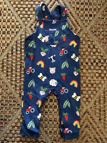 Baby boden blue - blue, dungarees
