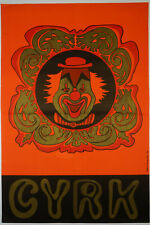 Original circus poster (cyrk), circus poster, cyrkowy poster, vintage circus poster
