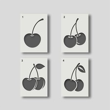 Reusable Cherry Stencil - DIY