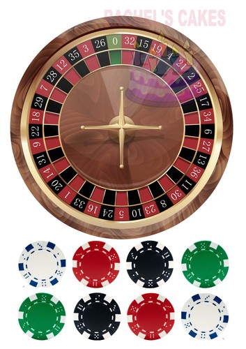 Roulette wheel casino chips - casino,