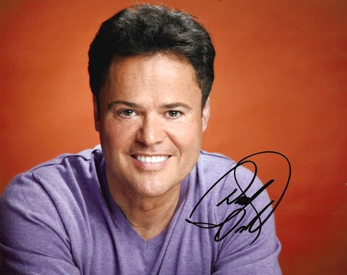 Donny osmond signed 10x8 photo - osmond,