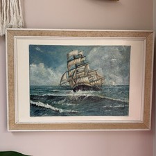 Vintage Original Framed Oil