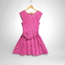 Oasis Pink Lace Fit & Flare