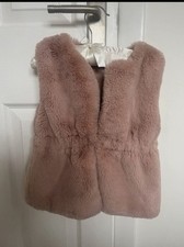 Girls Grey Faux Fur Gilet Body