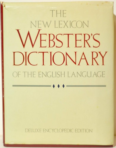 The new lexicon - lexicon, webster's