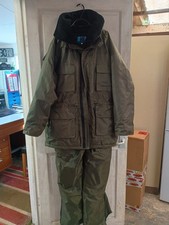 RON THOMPSON Heavyweight Fishing Wear Waders & Jacket Specimen Suit Size S