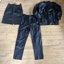 Size 14 Black Real Leather