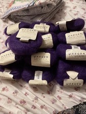 JAEGER. Purple Mohair Yarn 13