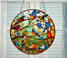 Humming Birds Round Sun