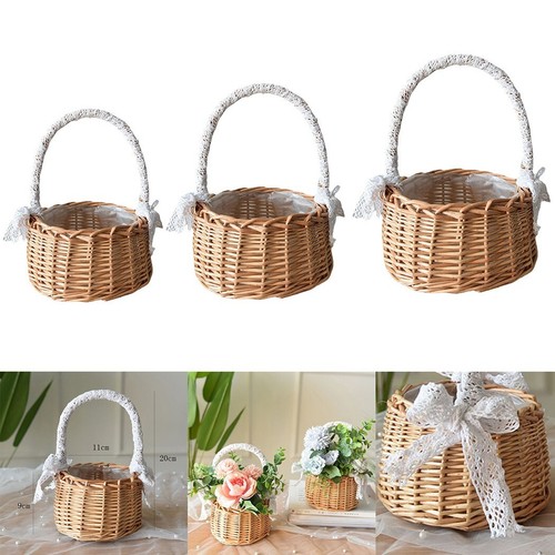 Wicker storage round children - wicker,