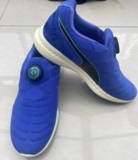 No Lace Running Trainers PUMA IGNITE DISC Blue-Synthetic Womens Mens