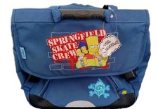 The Simpsons Retro School Backpack Wheeled Bag New With Tags