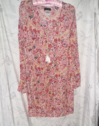 Redoute pink floral tunic - la,