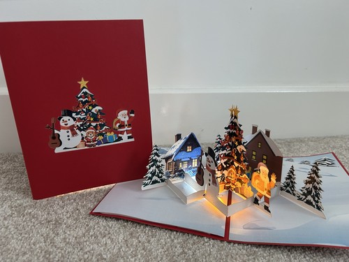 Christmas card popup - card，3d,