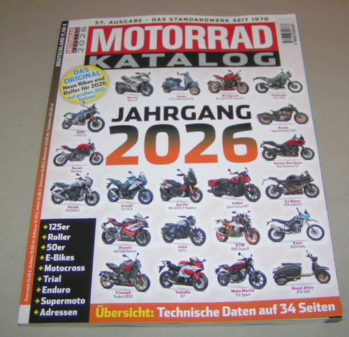 Motorcycle catalogue 2026 - motorcycle,