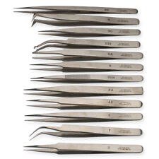 Set of 12 Tweezers Watchmaker