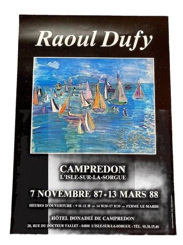 Raoul dufy exhibition poster - dufy,