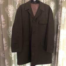 Vintage Nonpareil Walking Jacket Made In England Green Terylene & Cotton 40-42”