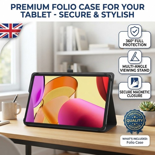 Black soft microfiber tablet - black,