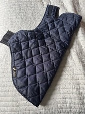Posh Paws Handmade Quilted Barbour Style Dog Coat Navy Medium