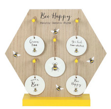 25 x Bee Theme Hanging Ceramic