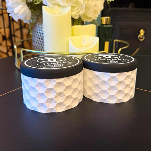 2pc round plastic lidded - 2pc,