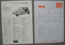 Bond Bug Original Sales