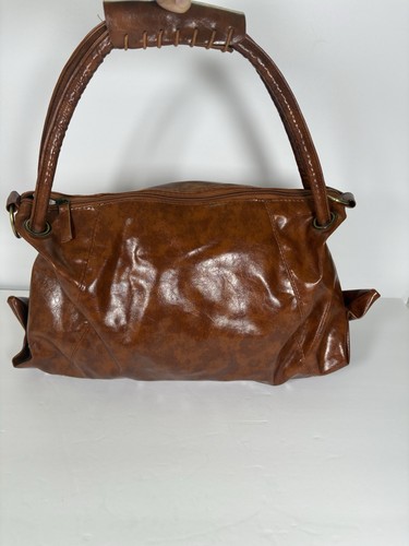 Large brown faux leather - faux,