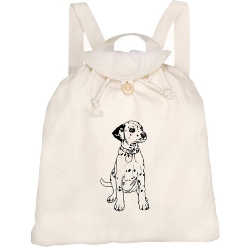 Dalmatian canvas rucksack - 'dalmatian',