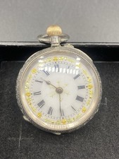 Antique Ladies Silver Pocket