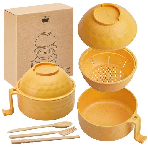 Yellow set microwave ramen - yellow,