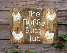 Chicken Metal Sign Gift - The