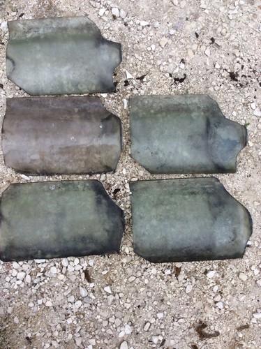 Antique glass pantile - antique,