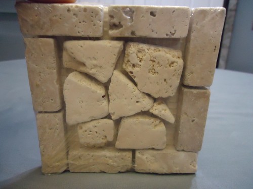 Natural stone tumbled white - natural,