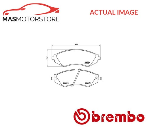 Brake pads set braking - set,