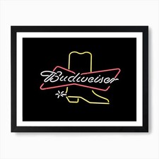 Budweiser Beer Neon Sign Texas