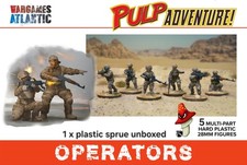 Wargames Atlantic Military Operators 5 figures 28mm Scale 1 X Sprue Unboxed 