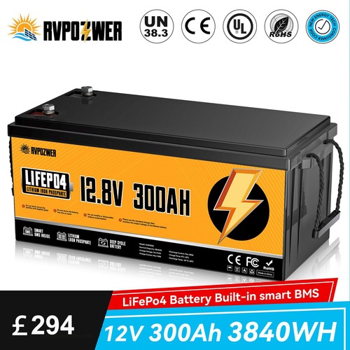 12v 300ah lifepo4 lithium - 300ah,