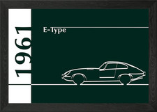 1961 Jaguar E Type Cupe Framed