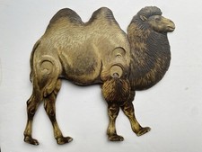Rare Mechanical Cardboard Jointed Toy Camel By Raphael Tuck Circa 1910