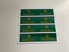 NEW 4x Rolex trackside 110mm x 25mm s/a Vinyl Decals Scalextric Carrera Watch