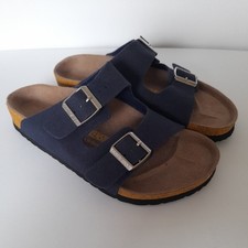 Birkenstock Arizona Regular Fit Birko-Flor UK3.5 Blue Sandals EU36