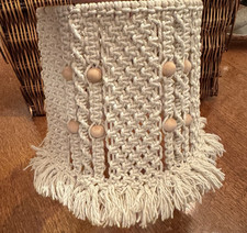 Macrame Cream Woven Lamp shade