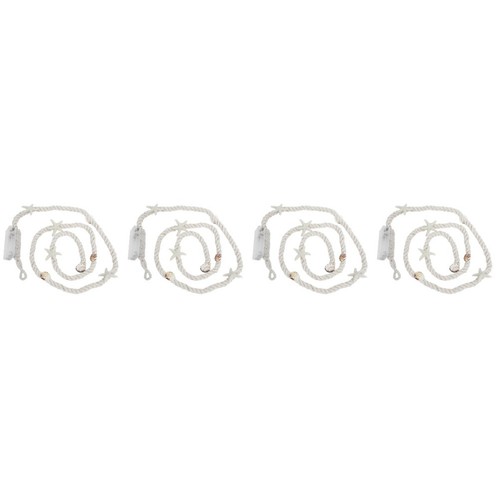 Beige jute rope string light - beige,