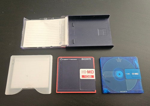 1gb sony md minidisc - x2,