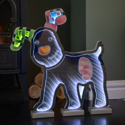 40cm led infinity snowdog - 40cm,