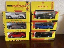Shell Sports Car Collection Bundle 6 Boxed Inc Jaguar Mercedes Ferrari Porsche