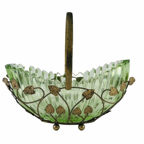 Bagley glass basket arts - bagley,