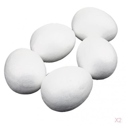 10x white 10cm - white, decor
