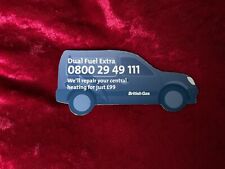 VINTAGE BRITISH GAS RUBBER FRIDGE ~ FREEZER MAGNET ~ BLUE VAN ~ DUAL FUEL EXTRA